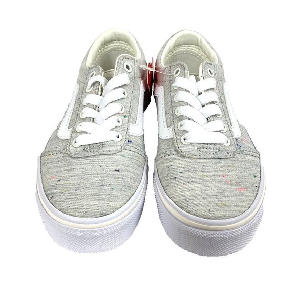 Vans Ward Speckle Gray Skate Shoes Girls Size 11 Lace up Brand New in Box - Picture 3 of 13